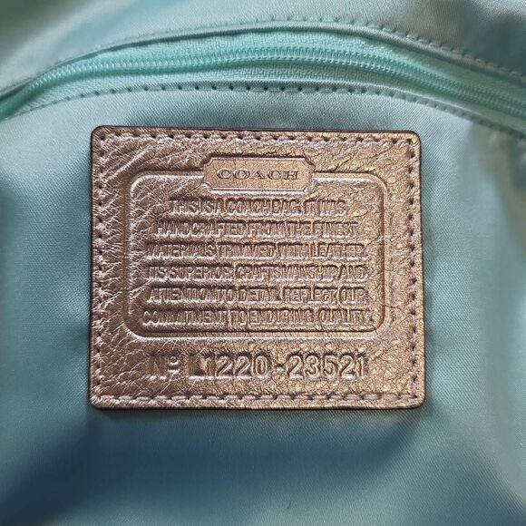 Coach Poppy Shoulder Bag / Tote / Embroidered C - Picture 14 of 14